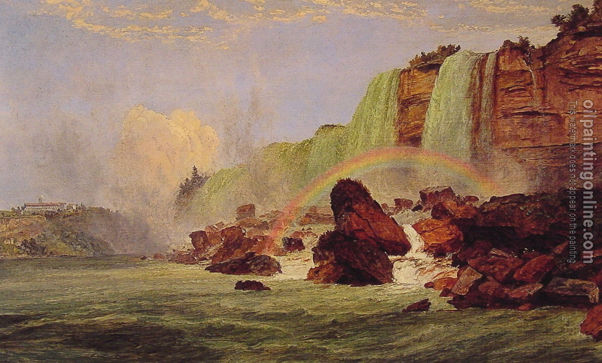 Jasper Francis Cropsey - Niagara Falls with View of Clifton House